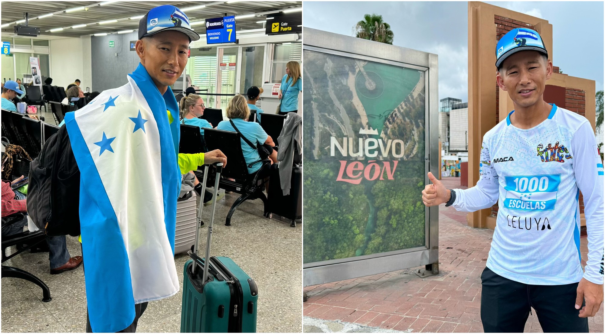 Shin Fujiyama se despide de Honduras para realizar su nuevo reto de 3,000 km