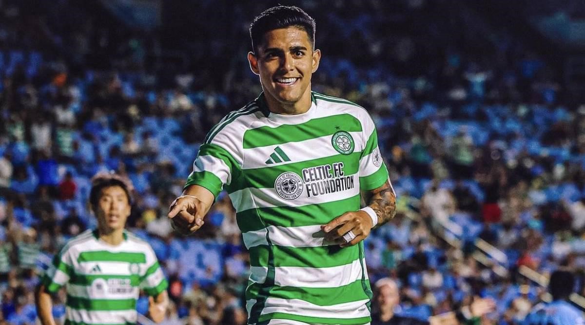 Gol y asistencia de Luis Palma en amistoso con el Celtic ante el Chelsea