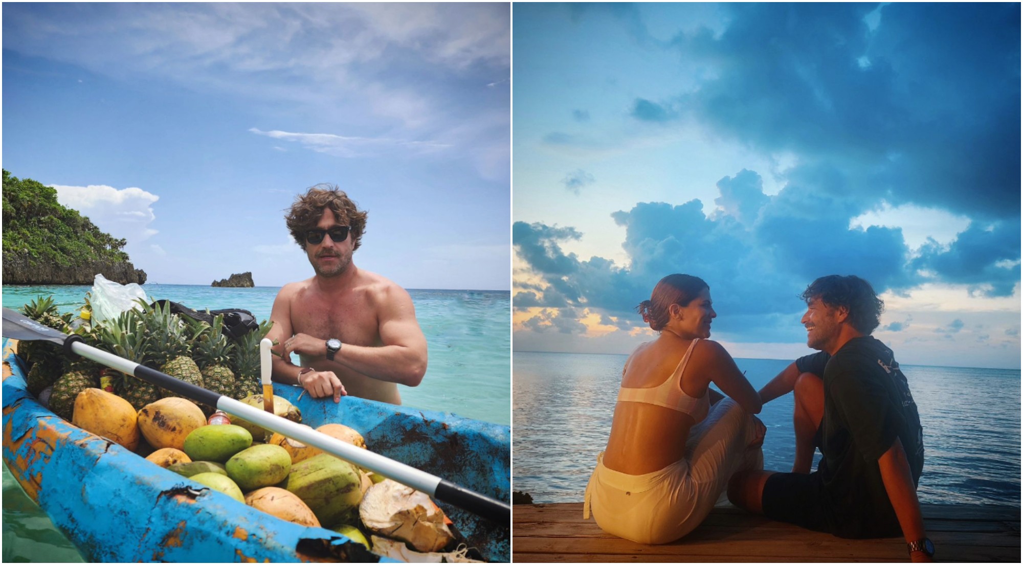 Michel Brown, actor de Pasión de Gavilanes, y su novia visitan Roatán