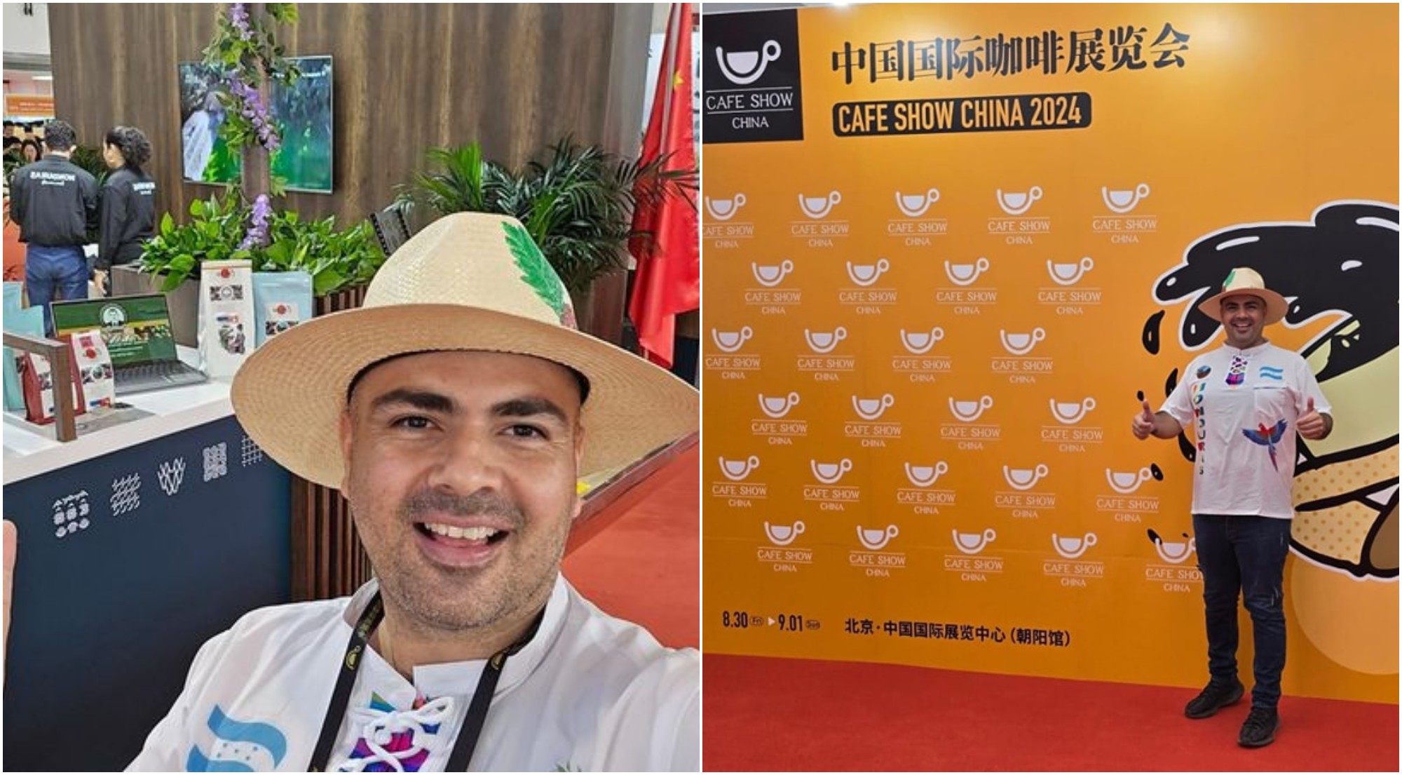 Hondureño Mauricio Fajardo participa en Café Show China 2024 con su café