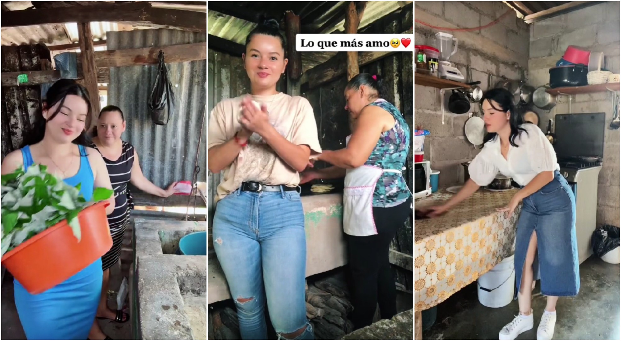 Lucero Rosales, la hondureña que muestra su humilde hogar con orgullo en TikTok