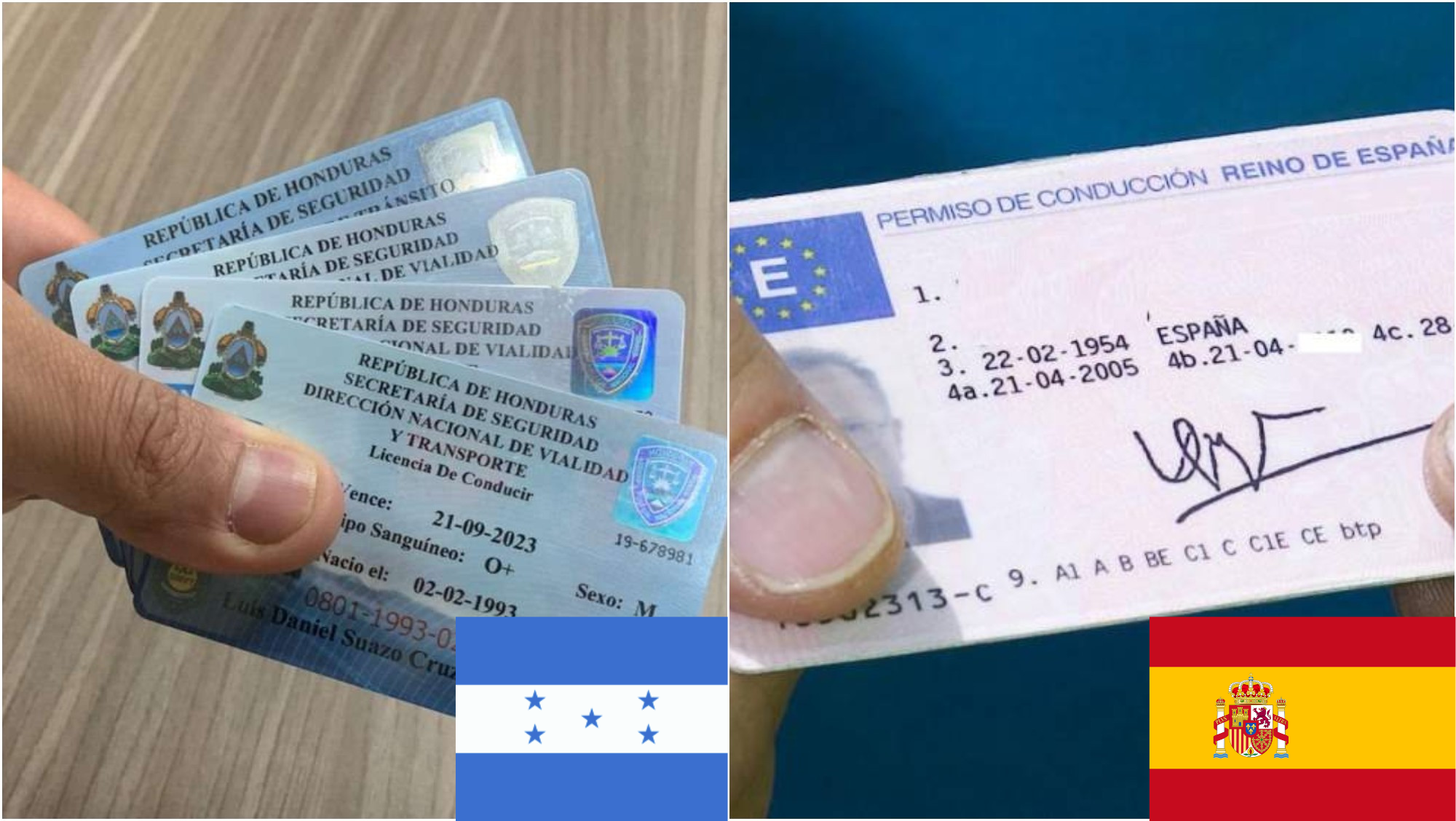 Este año entrará en vigor el canje de permisos de conducción entre España y Honduras