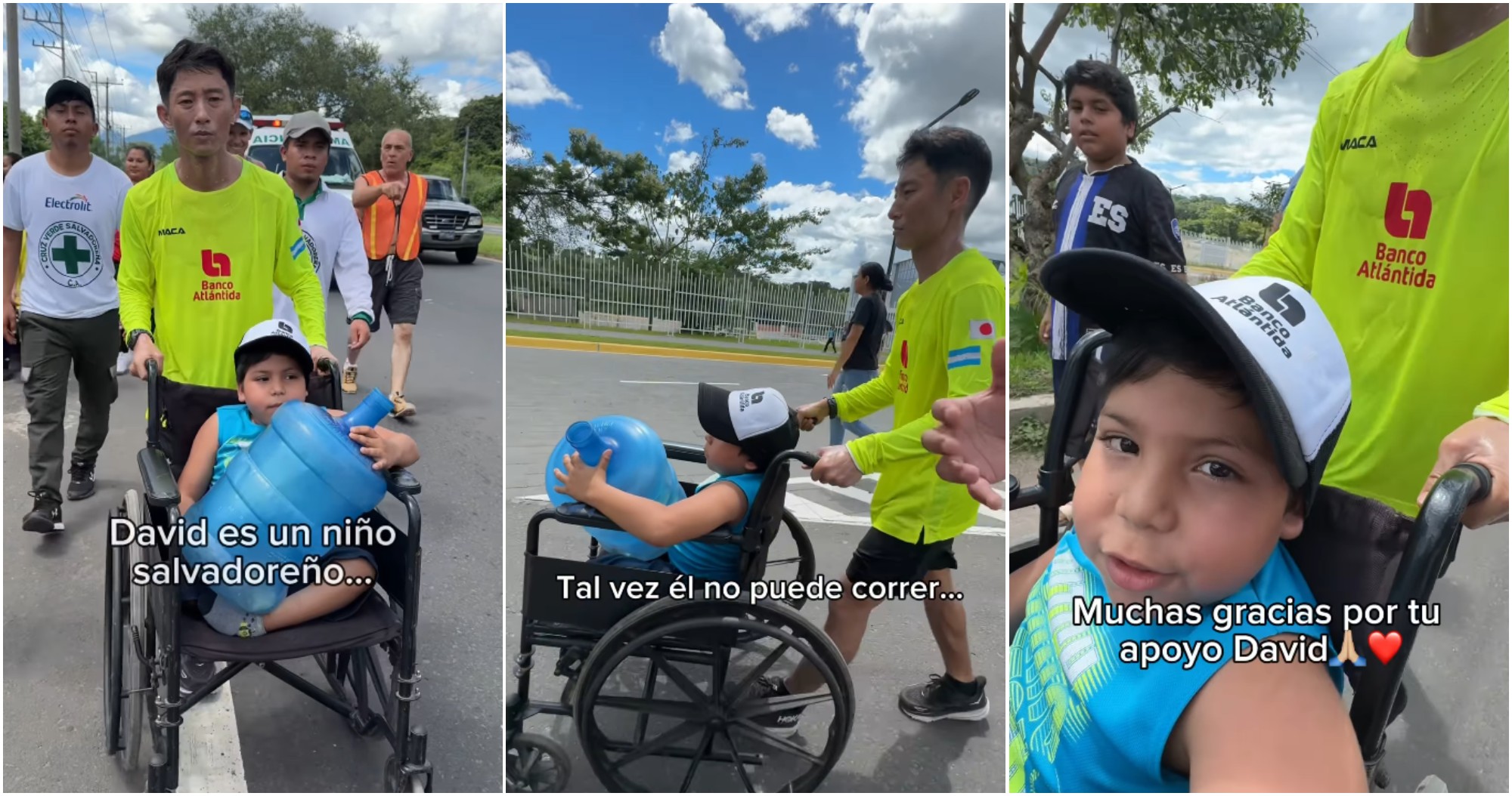 Pequeño en silla de ruedas se une a la carrera de Shin Fujiyama