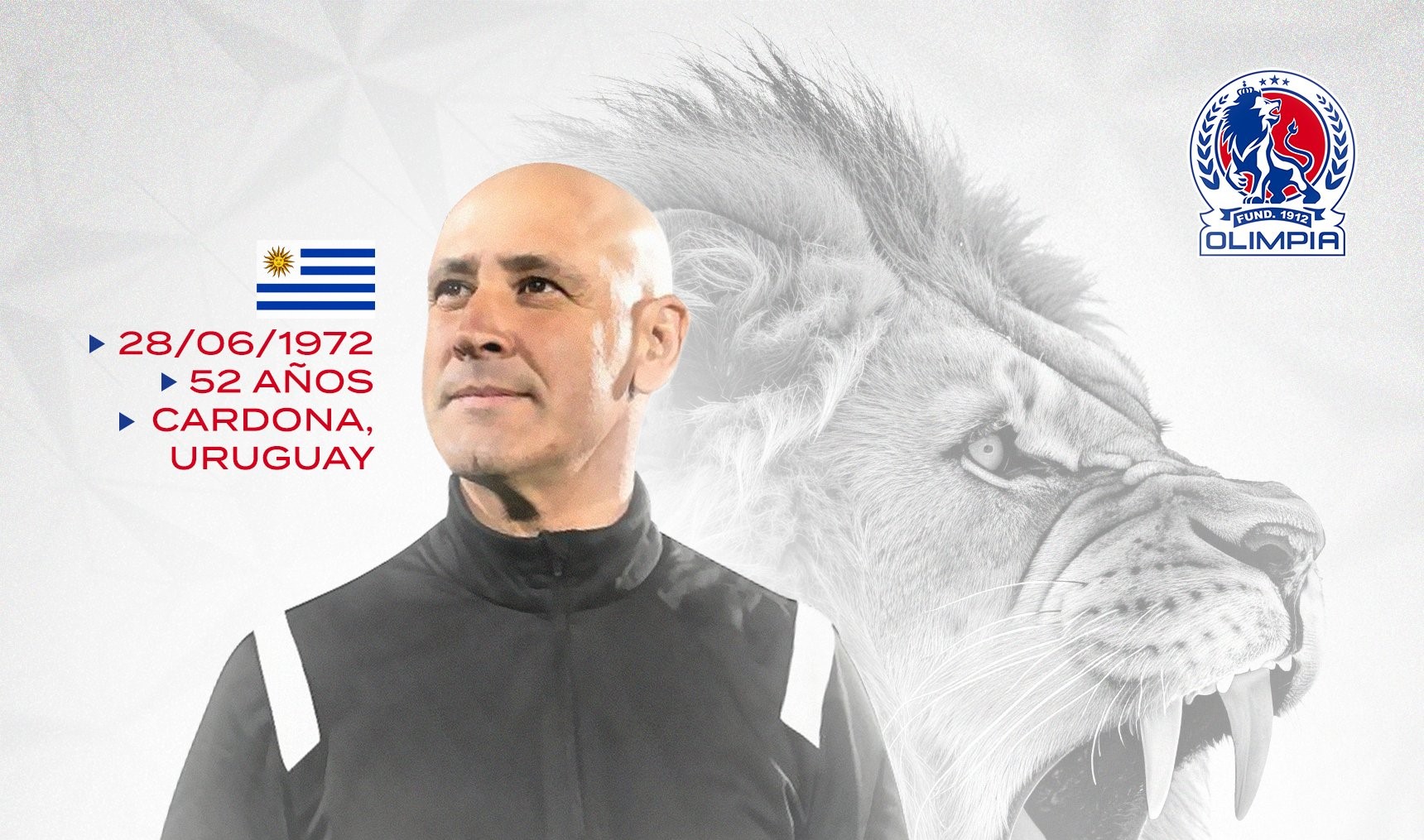 Uruguayo Eduardo Espinel es anunciado nuevo técnico de Olimpia