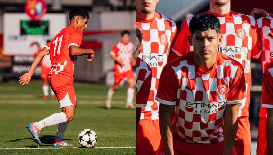 Hondureño debuta con el Girona en la UEFA Youth League