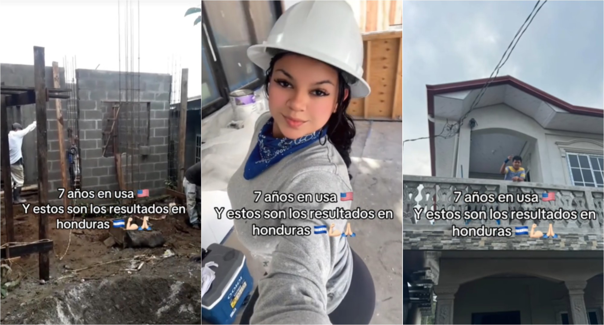 Hondureña que trabaja en construcción en Estados Unidos pudo construir su propia casa