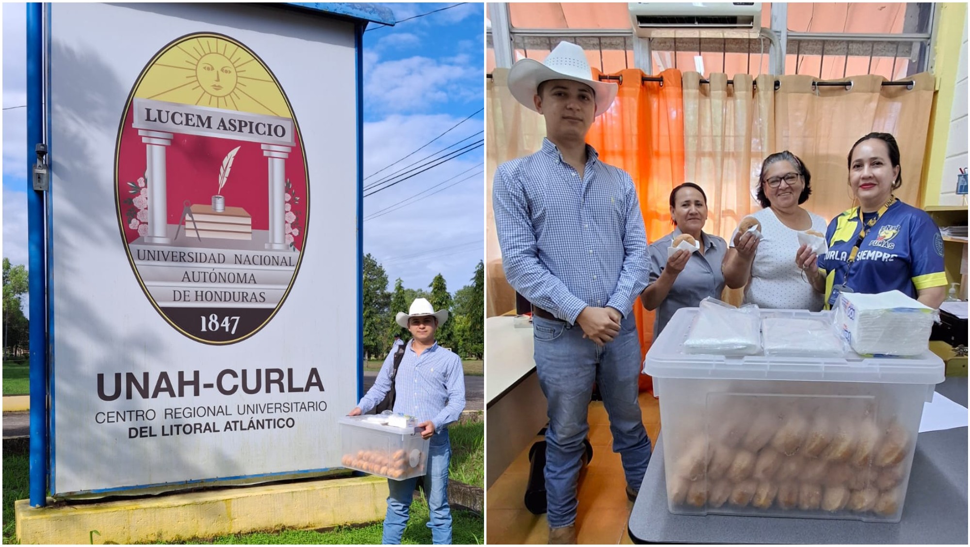 Hondureño vende donas para costear su carrera en la UNAH-CURLA